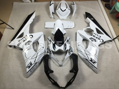 Fairings For Suzuki GSXR 1000 White Black Alstare (2005-2006)