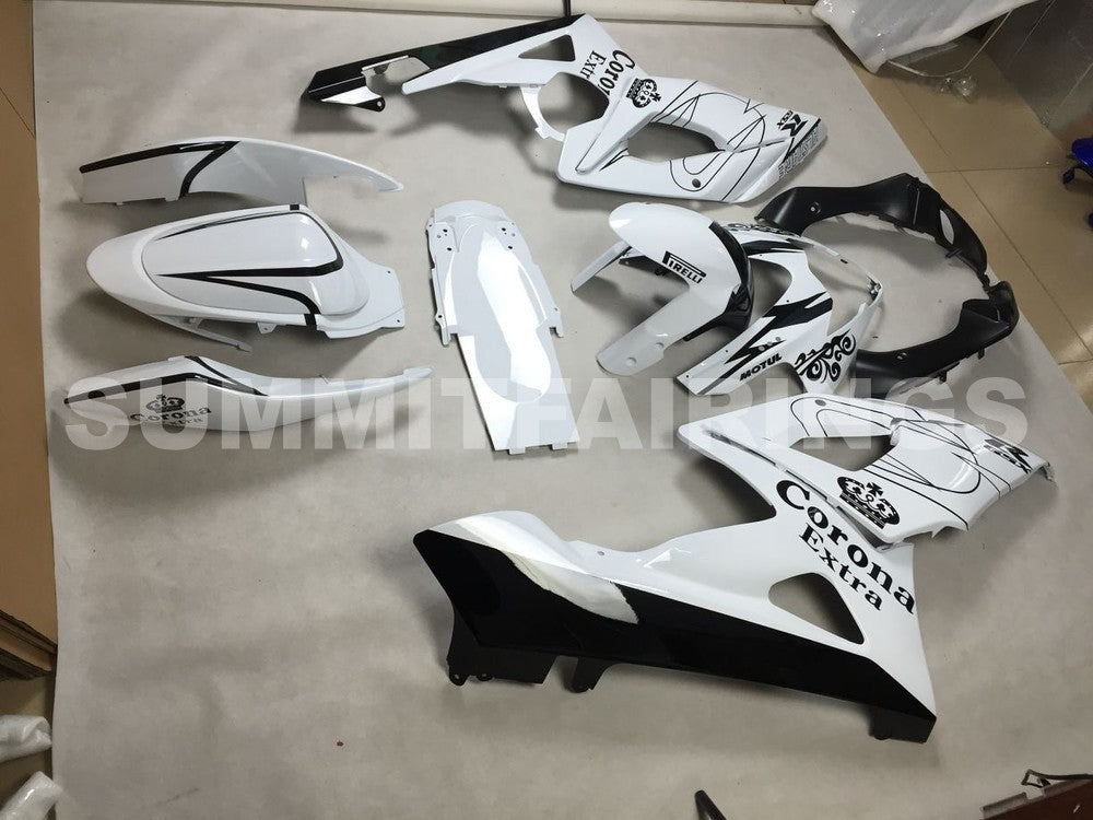 Fairings For Suzuki GSXR 1000 White Black Alstare (2005-2006)