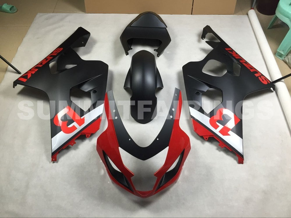 Fairings For Suzuki GSXR 600 750 Red & Black GSXR (2004-2005)