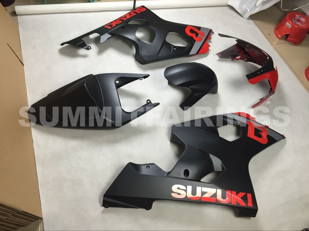 Fairings For Suzuki GSXR 600 750 Red & Black GSXR (2004-2005)