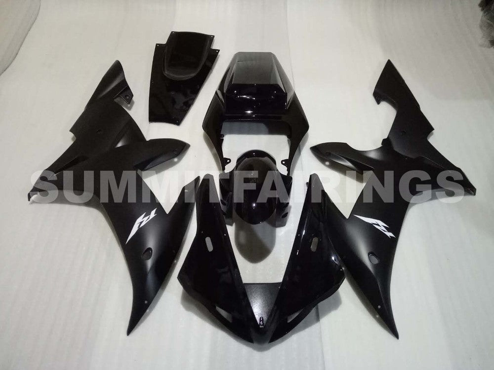Fairings For Yamaha - YZF1000 R1 02-03 Matte Black Gloss Black