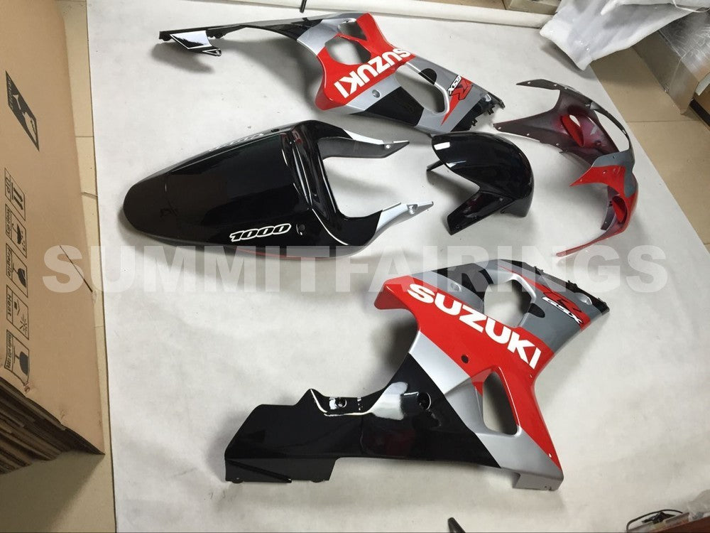Fairings For Suzuki GSXR 1000 Black & Red GSXR (2000-2002)