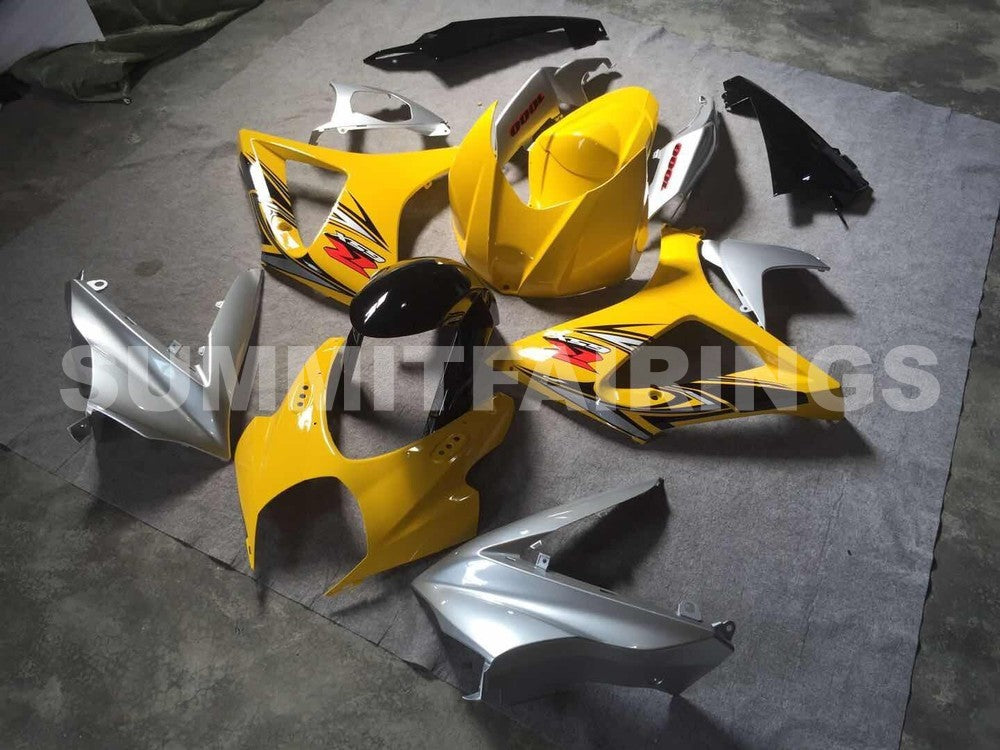 Fairings For Suzuki GSXR 1000 Yellow & Silver GSXR (2007-2008)