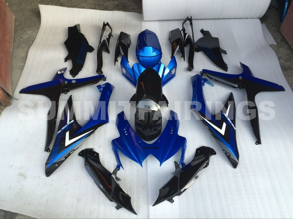 Fairings For Suzuki GSXR 600 750 Blue Black GSXR (2008-2009-2010)