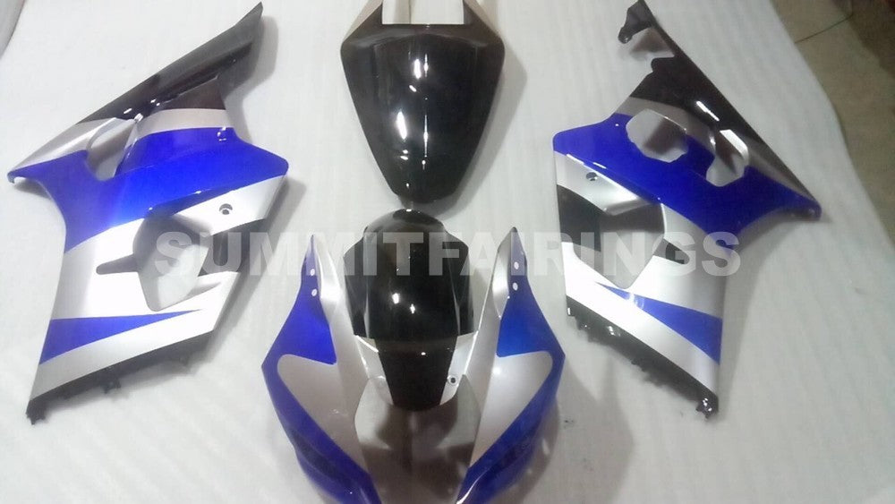 Fairings For Suzuki GSX-R1000, 2003-2004 - Blue, Silver & Black