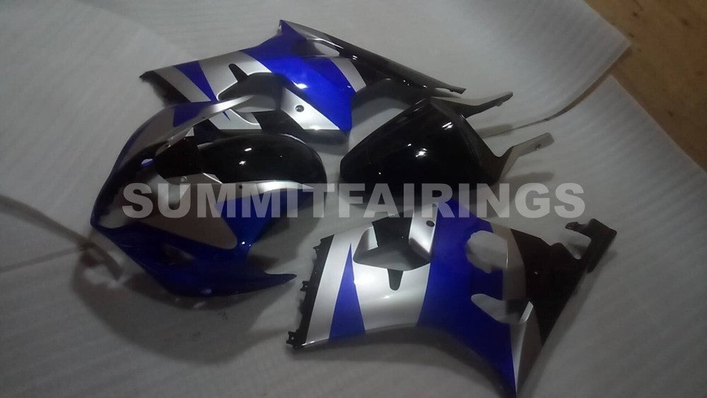Fairings For Suzuki GSX-R1000, 2003-2004 - Blue, Silver & Black