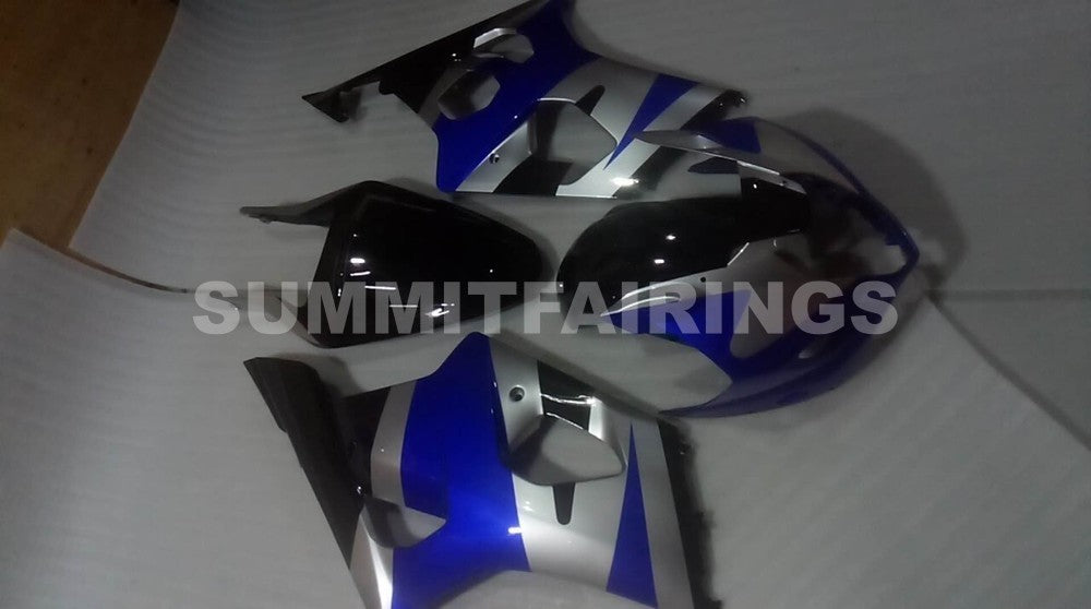Fairings For Suzuki GSX-R1000, 2003-2004 - Blue, Silver & Black