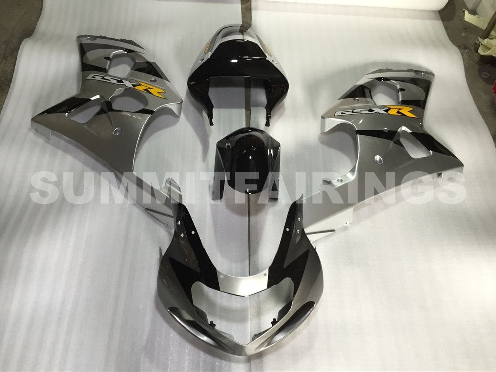 Fairings For Suzuki - GSXR1000 K1/2 2000-2002 Black Silver