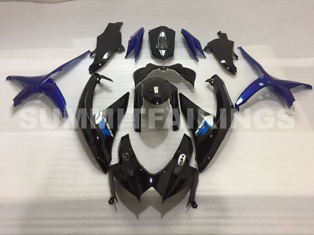 Fairings For Suzuki GSXR 600 750 Blue Black GSXR (2008-2009-2010)