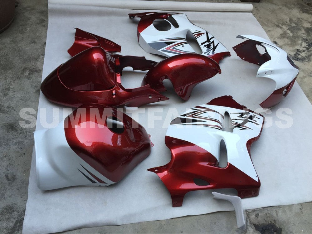 Fairings For Suzuki - GSXR1300 Hayabusa 1996-2007 Maroon and Silver