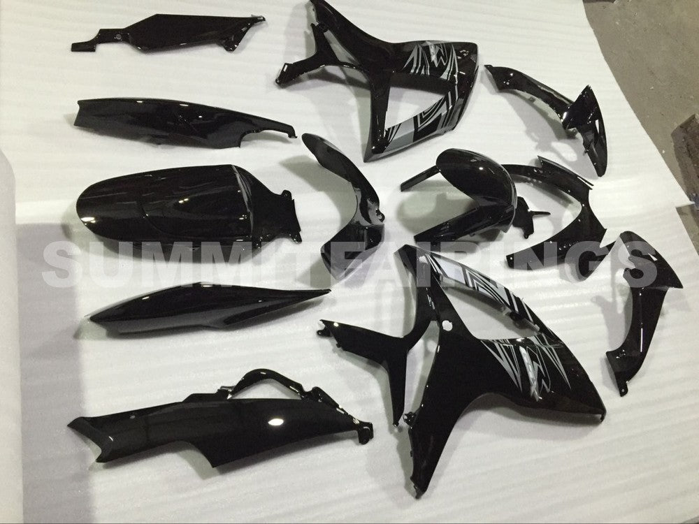 Fairings For Suzuki - GSXR600-750 K6 06-07 Black Silver