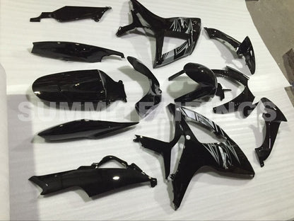 Fairings For Suzuki - GSXR600-750 K6 06-07 Black Silver