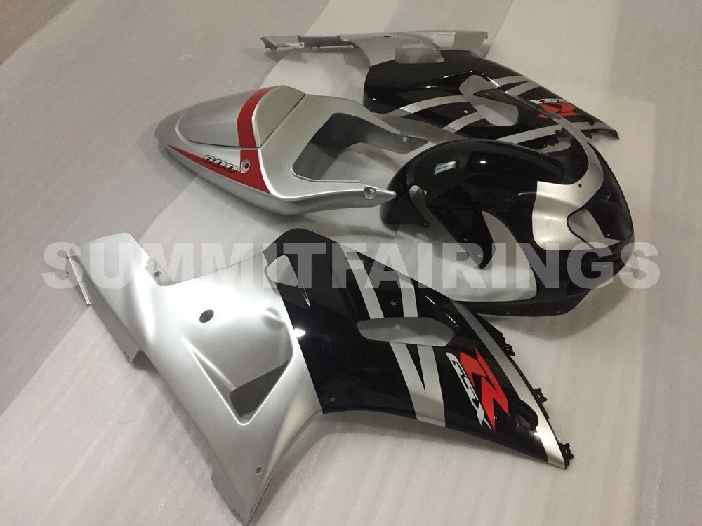 Fairings For Suzuki GSXR 600 Black & Silver GSXR (2001-2003)