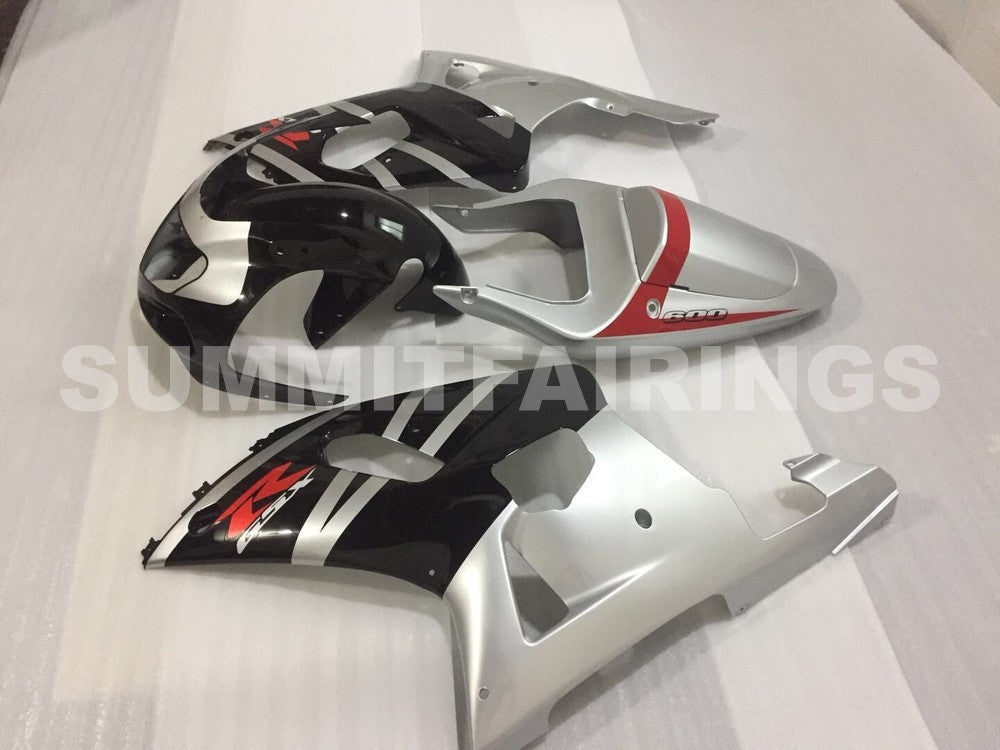 Fairings For Suzuki GSXR 600 Black & Silver GSXR (2001-2003)