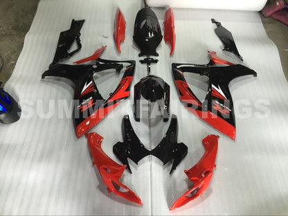 Fairings For Suzuki GSXR 600 750 Black & Red GSXR (2006-2007)