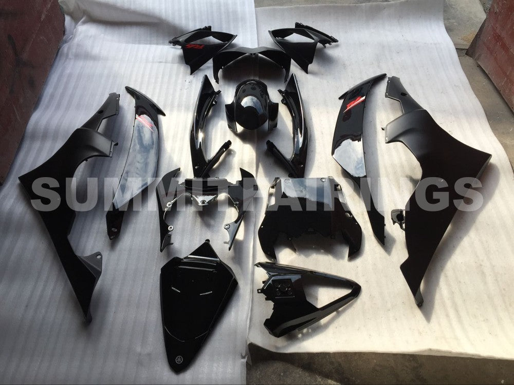Fairings For Yamaha R6, 2008-2012 - Matte Black Gloss Black