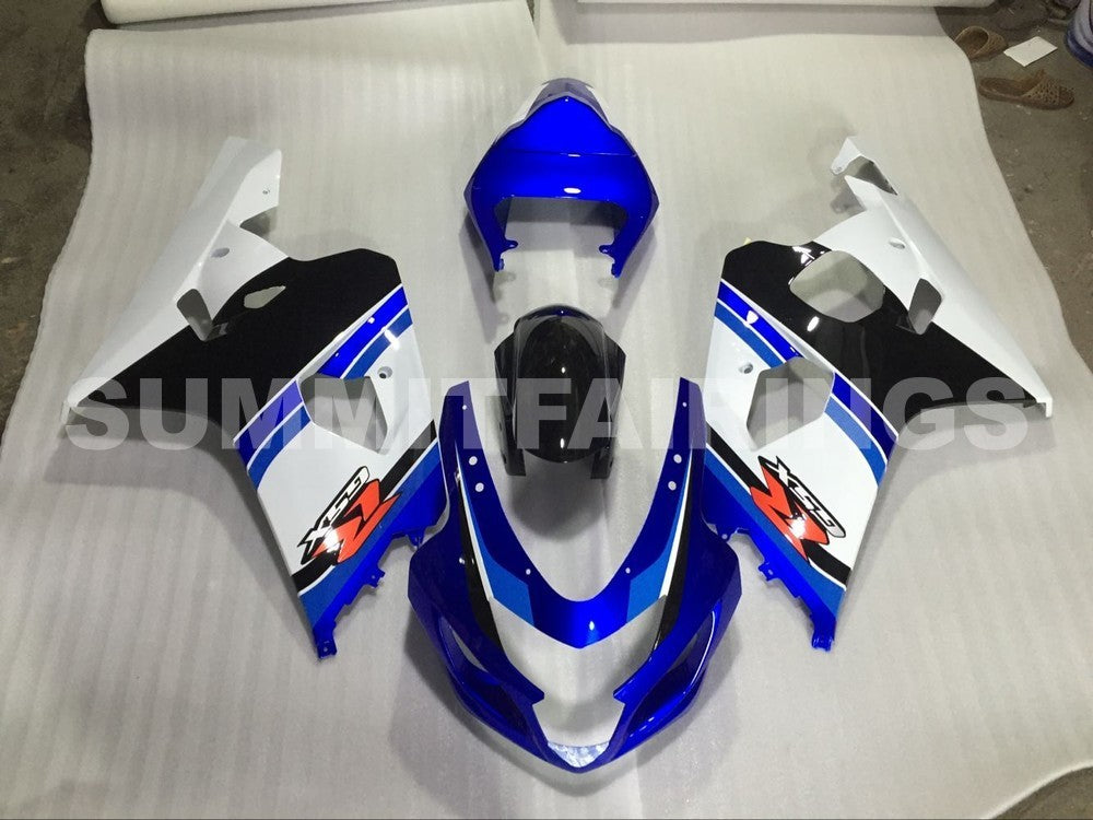 Fairings For Suzuki GSXR 600 750 Blue White Black GSXR (2004-2005)