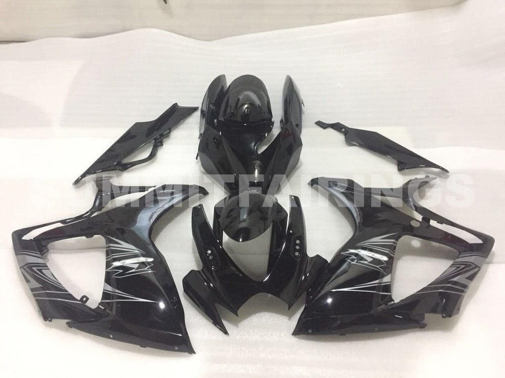 Fairings For Suzuki - GSXR600-750 K6 06-07 Black Silver