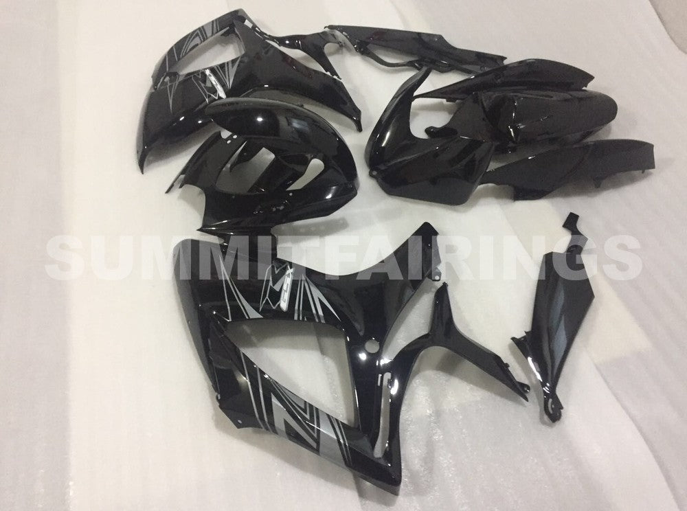 Fairings For Suzuki - GSXR600-750 K6 06-07 Black Silver