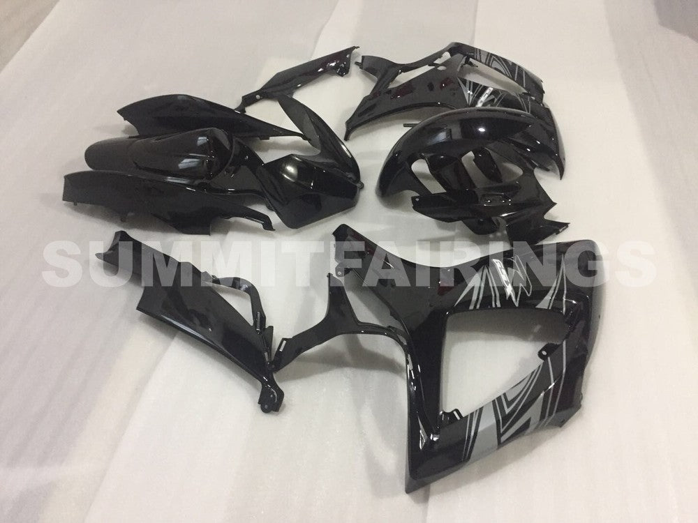 Fairings For Suzuki - GSXR600-750 K6 06-07 Black Silver