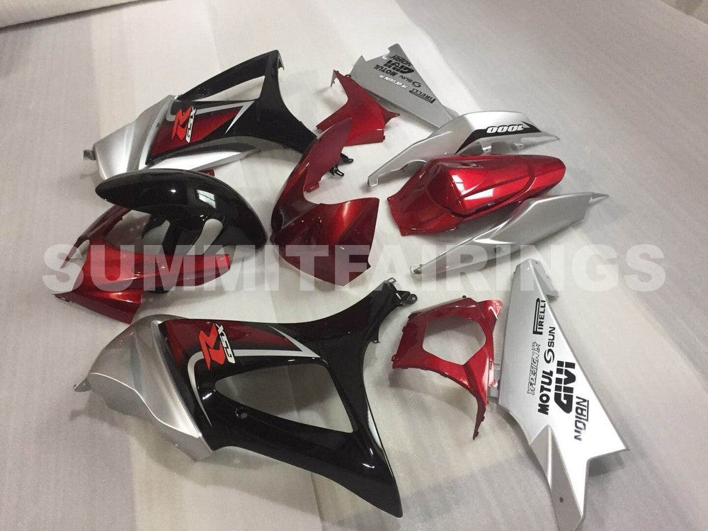 Fairings For Suzuki GSXR 1000 Red Cherry & Black GSXR (2007-2008)