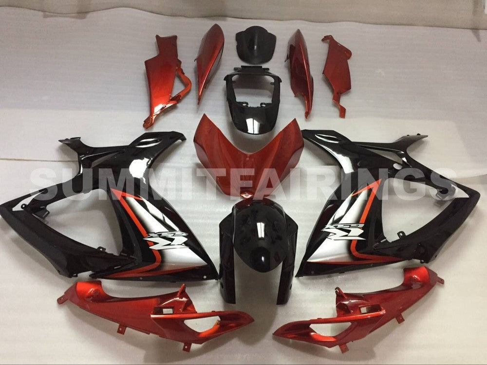 Fairings For Suzuki GSX-R600 / 750, 2006-2007 - Gloss Black & Orange