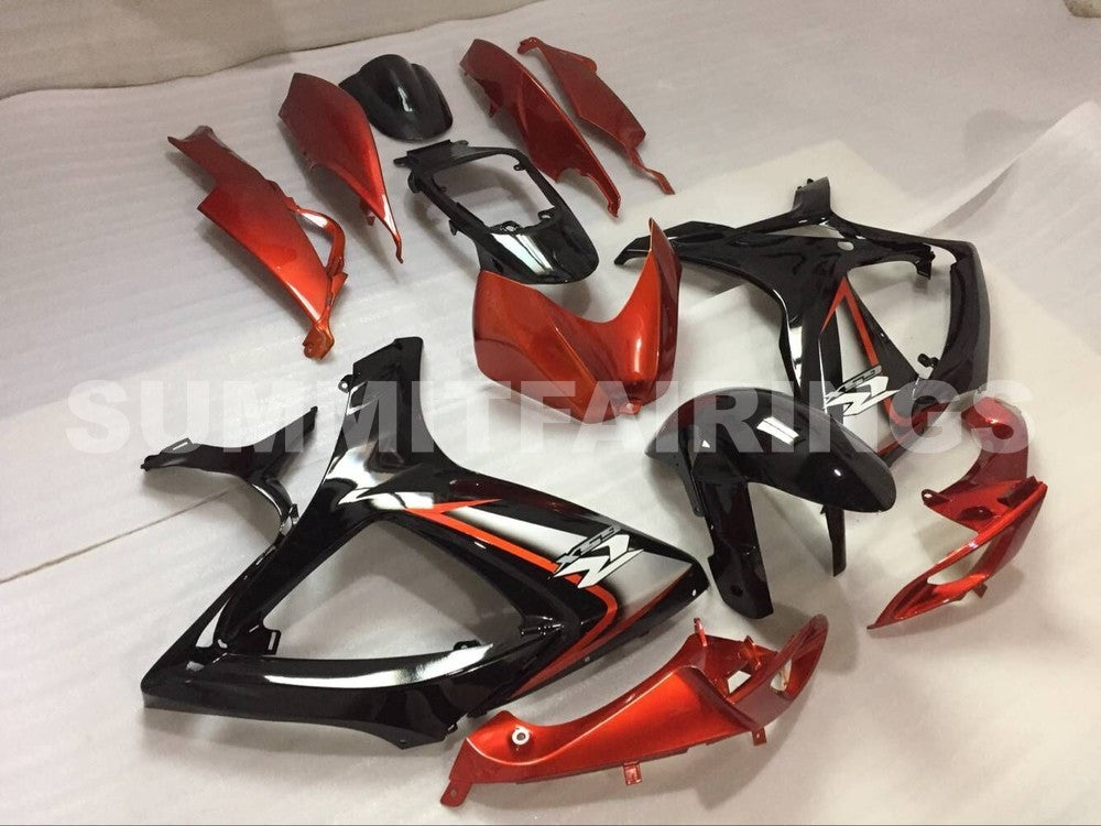 Fairings For Suzuki GSX-R600 / 750, 2006-2007 - Gloss Black & Orange