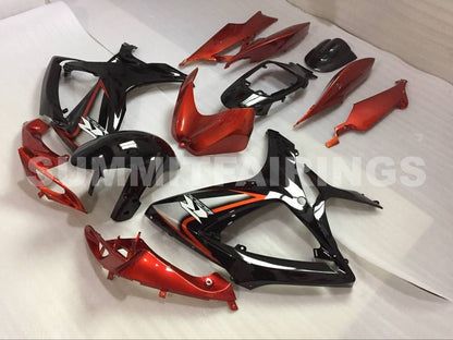 Fairings For Suzuki GSX-R600 / 750, 2006-2007 - Gloss Black & Orange
