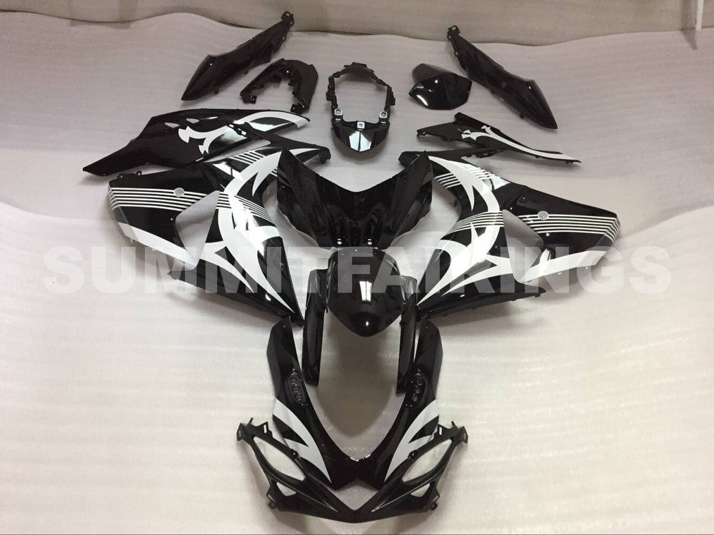 Fairings For Suzuki GSXR 1000 Black & White Tribal (2009-2016)