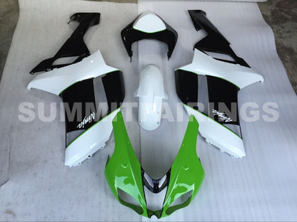 Fairings For Kawasaki ZX-6R, 2007-2008 - Green, Black & White