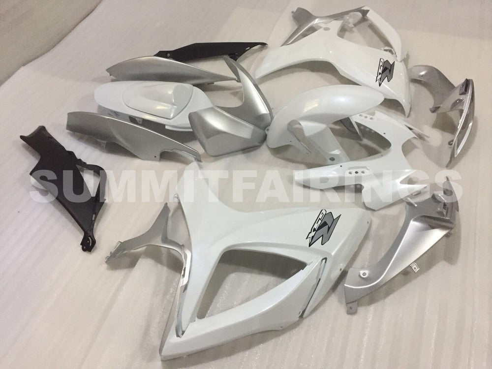 Fairings For Suzuki GSXR 600 750 (2006-2007) White Silver