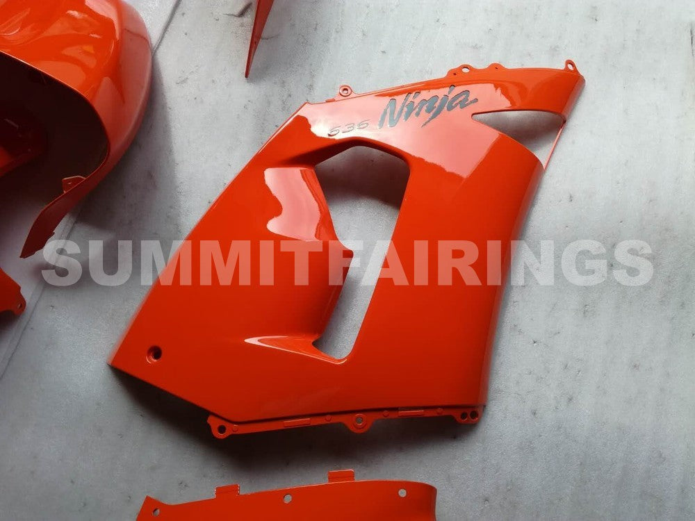 Fairings For Kawasaki ZX6R 636 Orange Black elf Ninja (2005-2006)