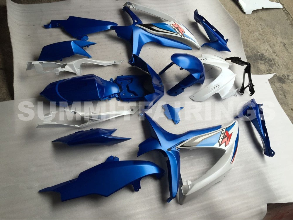 Fairings For Suzuki - GSXR600-750 K8 2008-2010 Blue White 2