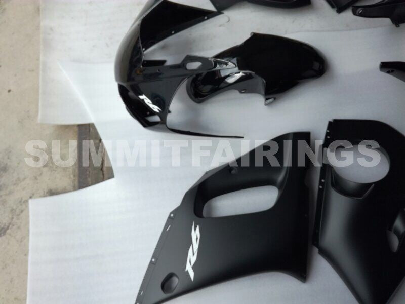 Fairings For Yamaha - YZF-600 R6 1998-2002 Matt Black Gloss Black