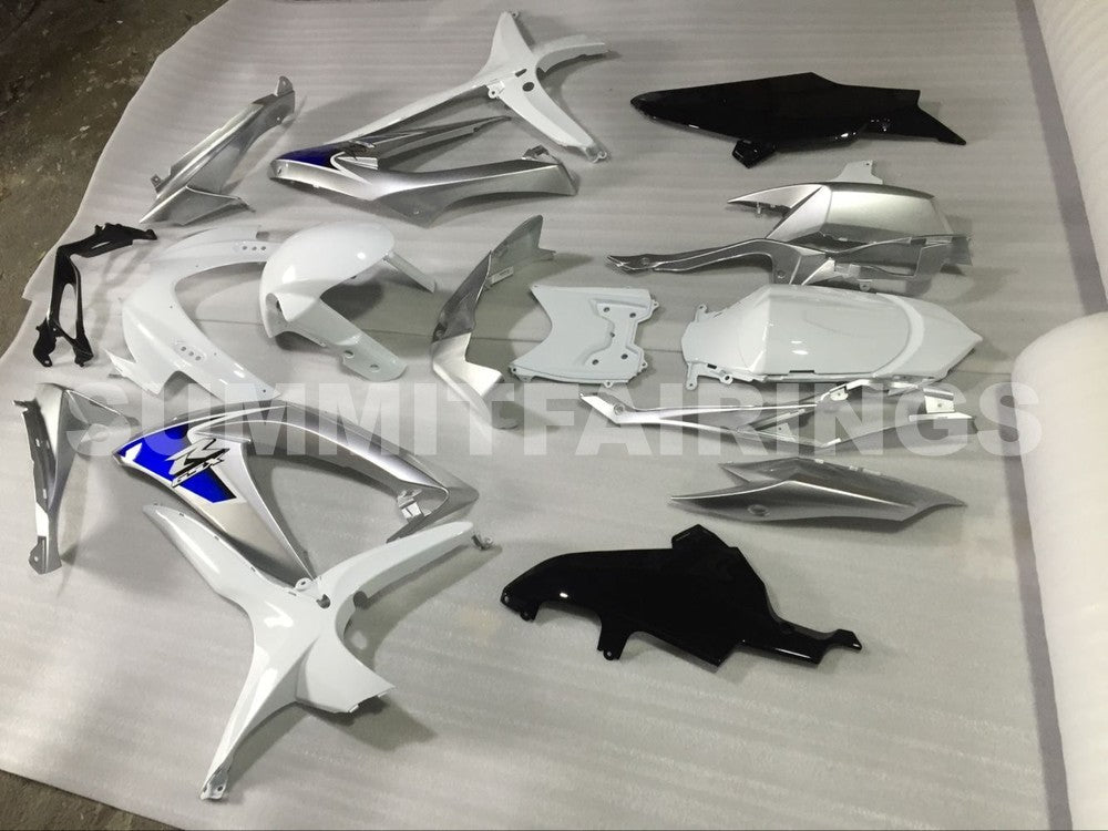Fairings For Suzuki - GSXR600-750 K8 2008-2010 Silver White