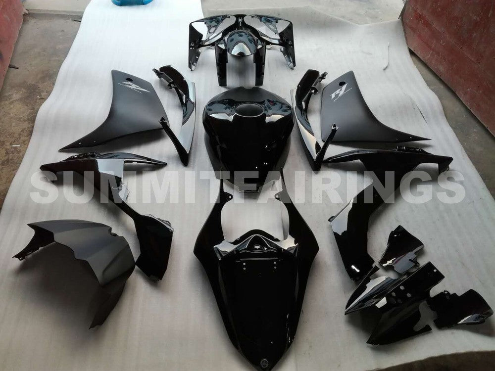 Fairings For Yamaha R1, 2007-2008 - Black & Silver Decal