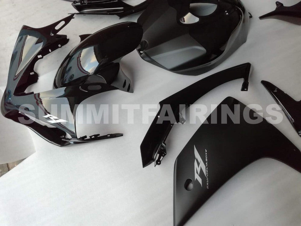 Fairings For Yamaha R1, 2007-2008 - Black & Silver Decal