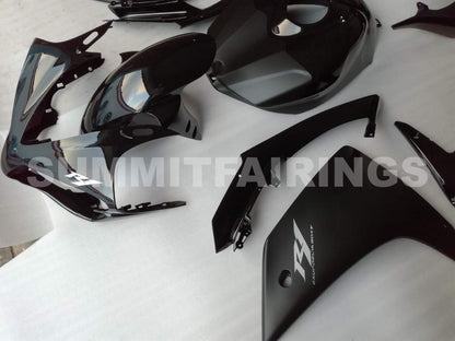 Fairings For Yamaha R1, 2007-2008 - Black & Silver Decal