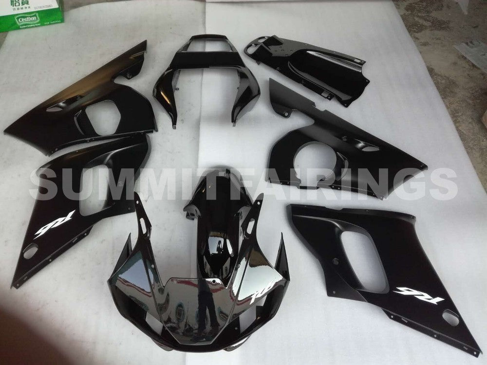 Fairings For Yamaha - YZF-600 R6 1998-2002 Matt Black Gloss Black