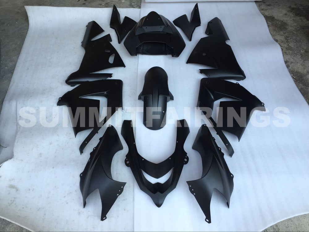 Fairings For Kawasaki ZX 10R Black Matte Ninja (2004-2005)