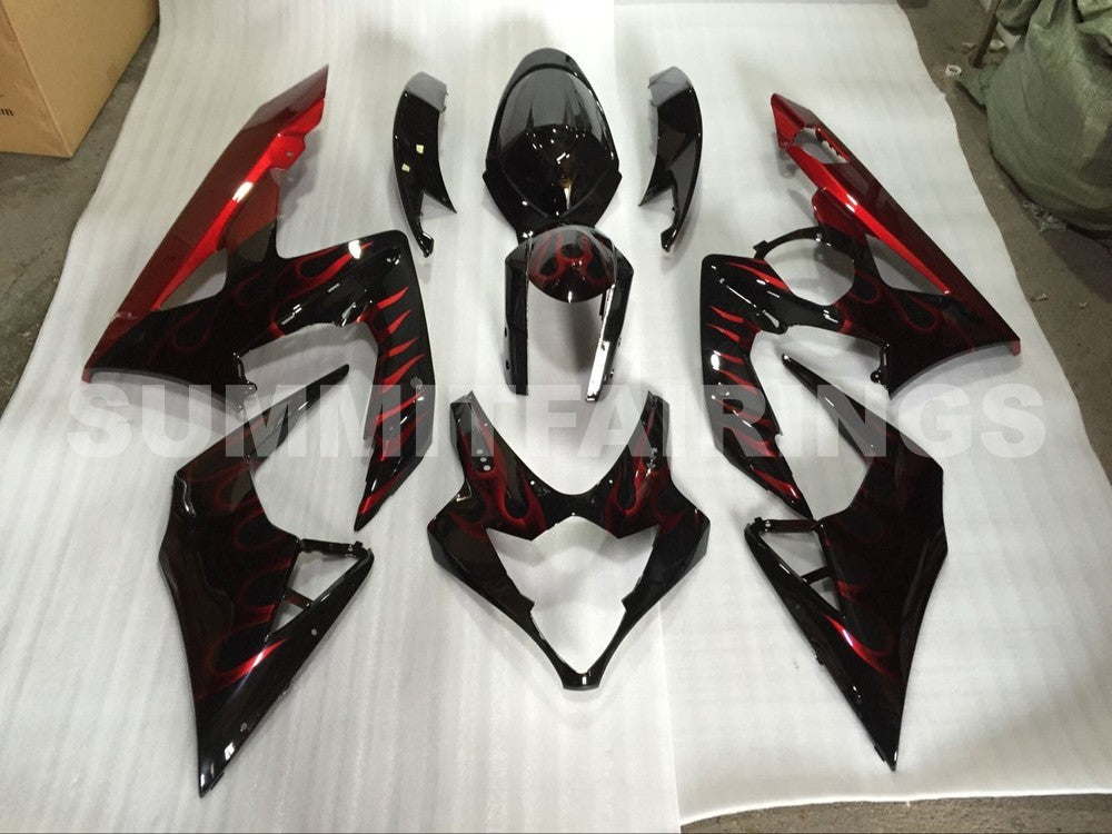 Fairings For Suzuki - GSXR1000 K5 05-06 Red Flame