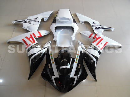 Fairings For Yamaha YZF-R1 Black White No.46 FIAT (2002-2003)