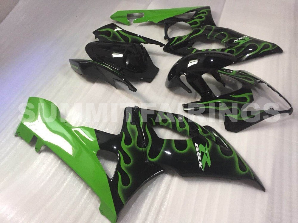 Fairings For Suzuki - GSXR1000 K5 05-06 Green Flame