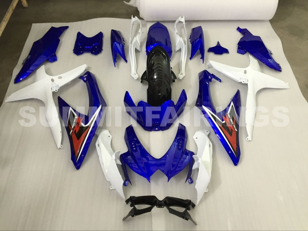Fairings For Suzuki GSXR 600 750 White & Blue GSXR (2008-2009-2010)