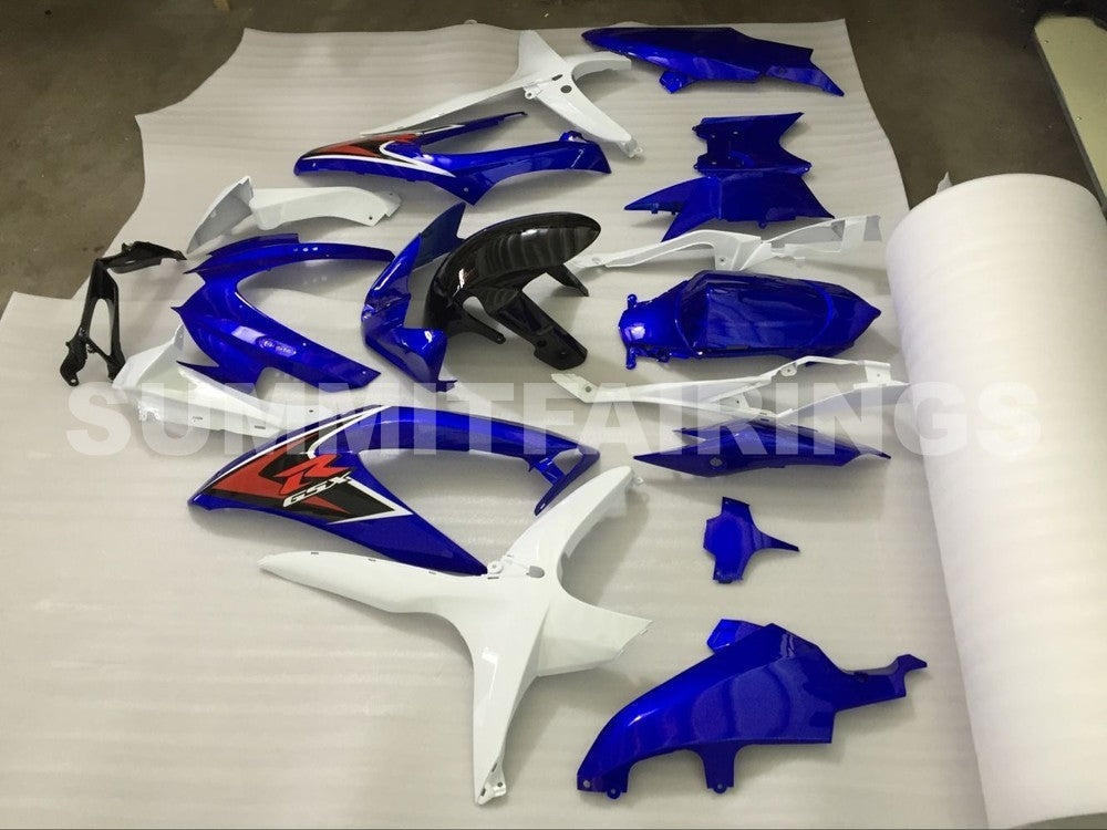Fairings For Suzuki GSXR 600 750 White & Blue GSXR (2008-2009-2010)