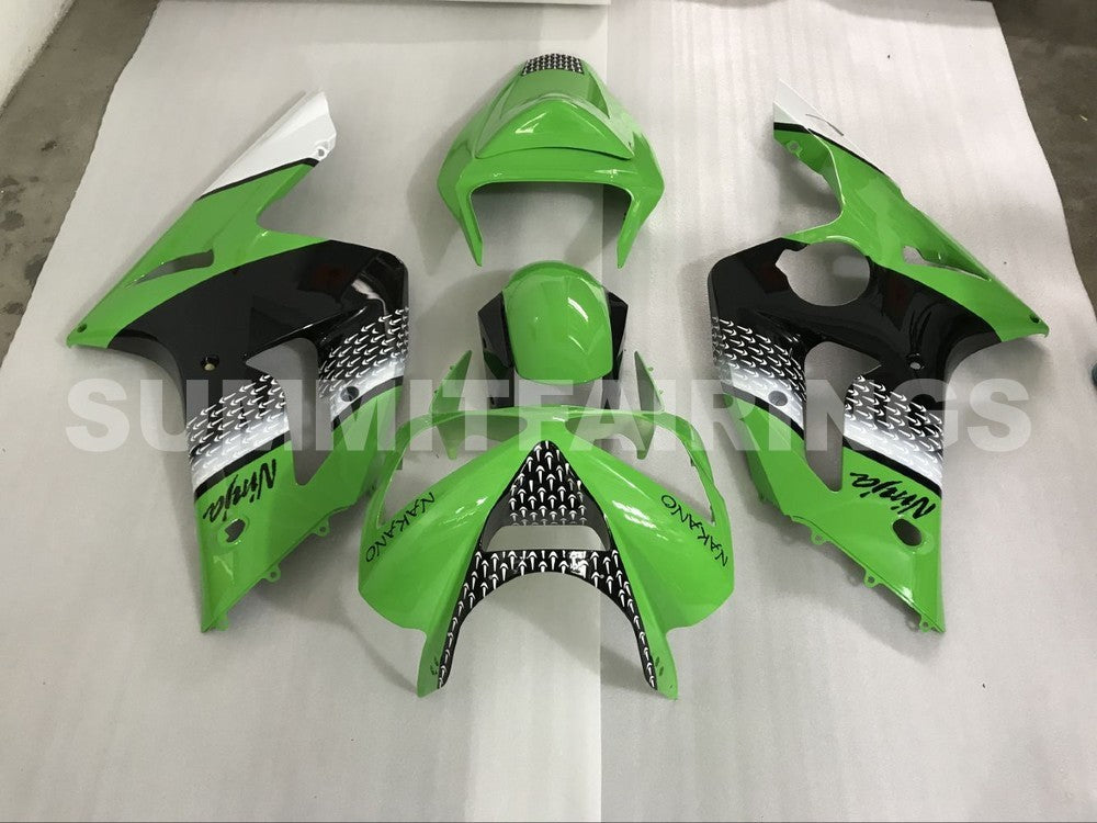 Fairings For Kawasaki ZX-6R, 2003-2004 - Green Nakano