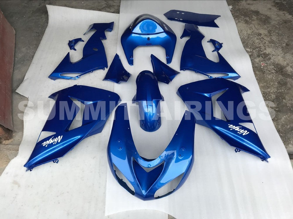 Fairings For Kawasaki ZX 10R Blue Ninja (2006-2007)