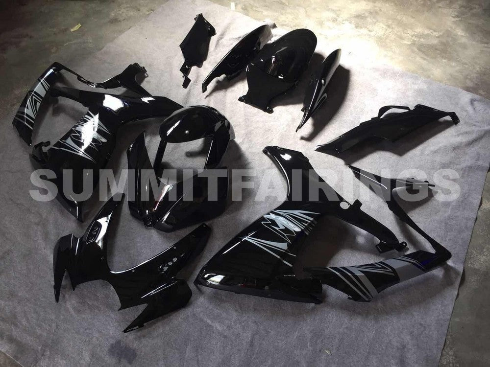 Fairings For Suzuki - GSXR600-750 K6 06-07 Black Silver