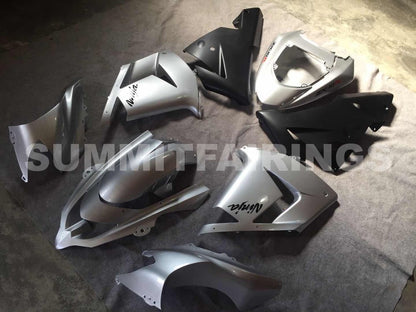 Fairings For Kawasaki ZX 10R Silver Black Ninja (2004-2005)