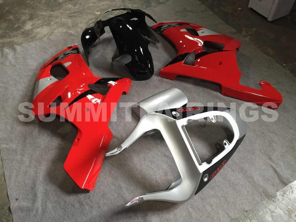 Fairings For Suzuki - GSXR600-750 K1 2001-2003 Red Silver